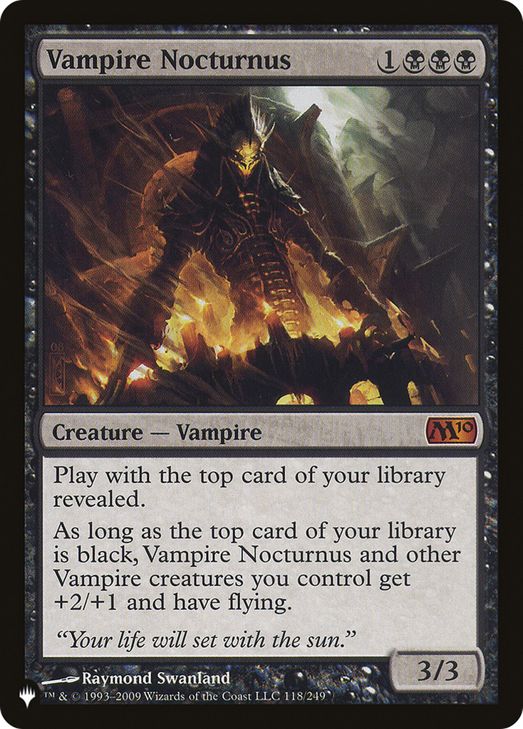 Magic: The Gathering - Vampire Nocturnus - The List