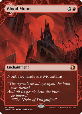 Magic: The Gathering - Blood Moon Foil - Wilds of Eldraine: Enchanting Tales