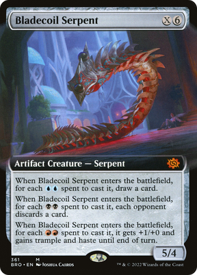 Magic: The Gathering - Bladecoil Serpent Foil - The Brothers' War