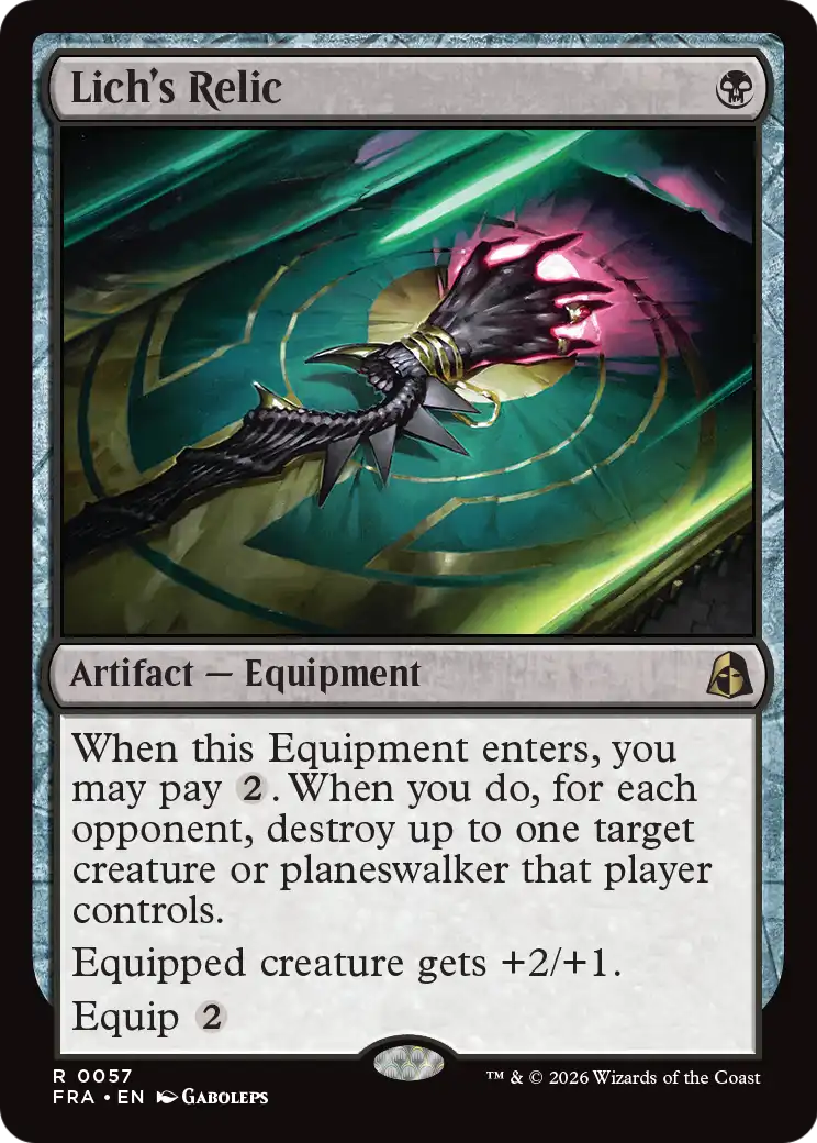 Magic: The Gathering - Lich's Relic - Reality Fracture