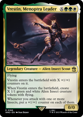 Magic: The Gathering - Vrestin, Menoptra Leader Foil - Doctor Who