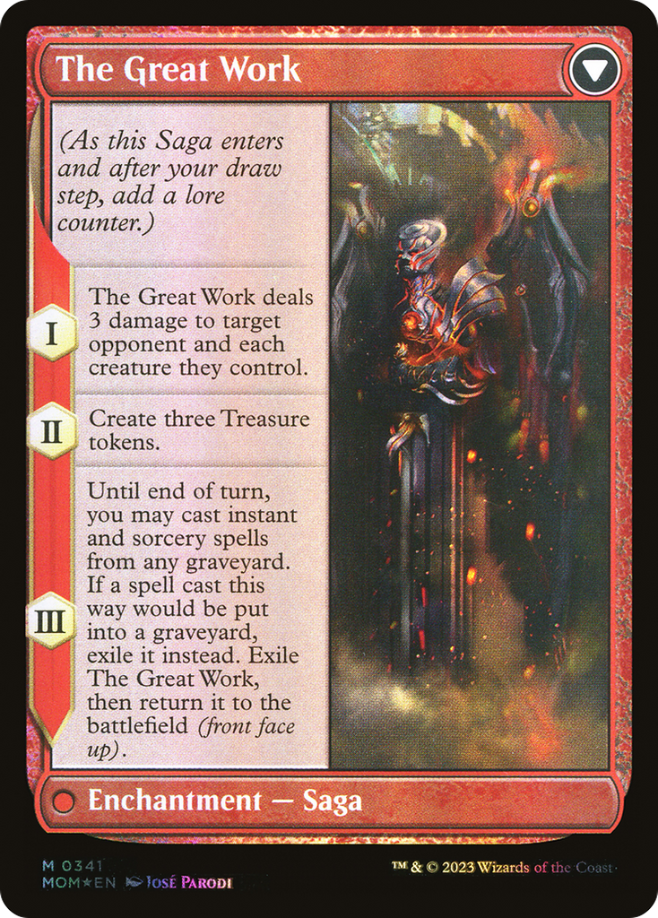 Magic: The Gathering - Urabrask // The Great Work Foil - March of the Machine