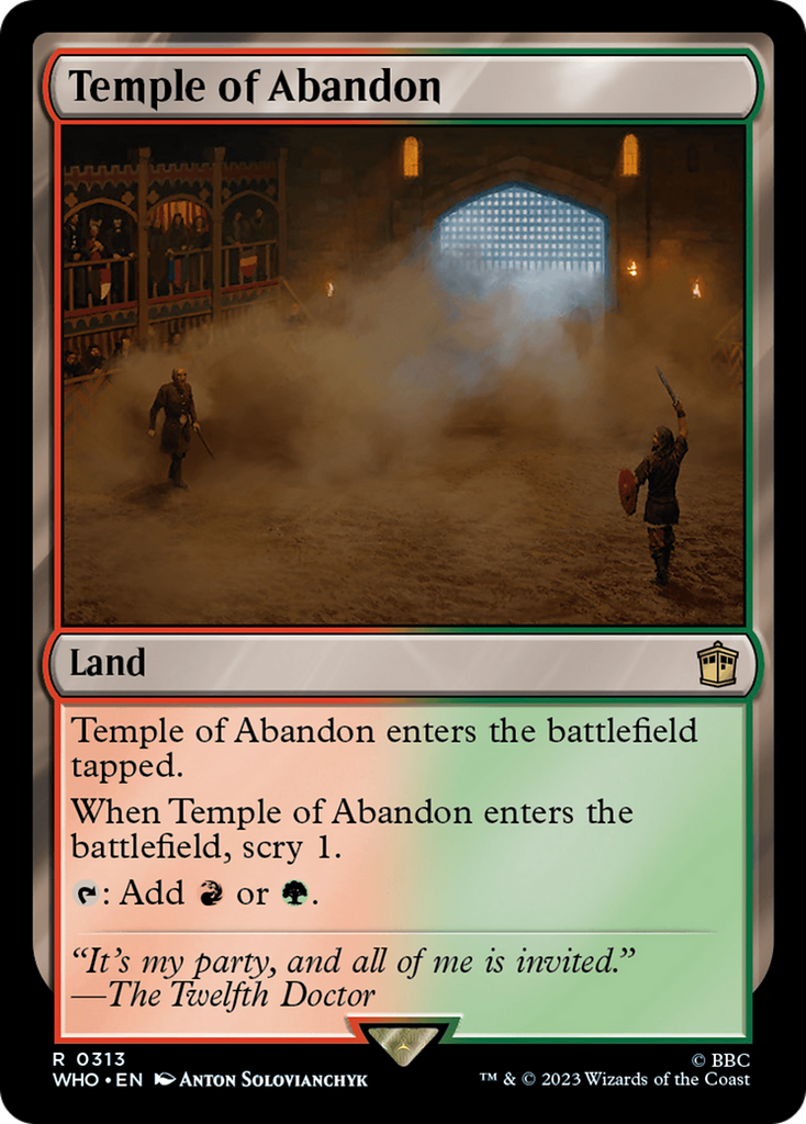 Magic: The Gathering - Temple of Abandon - Doctor Who