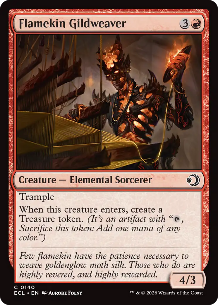 Magic: The Gathering - Flamekin Gildweaver Foil - Lorwyn Eclipsed