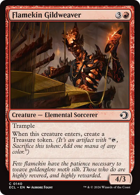 Magic: The Gathering - Flamekin Gildweaver Foil - Lorwyn Eclipsed