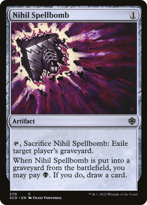 Magic: The Gathering - Nihil Spellbomb - Starter Commander Decks