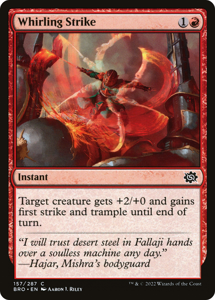 Magic: The Gathering - Whirling Strike Foil - The Brothers' War