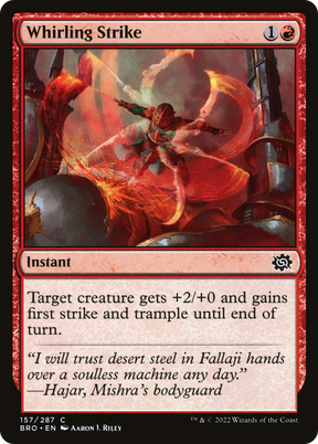 Magic: The Gathering - Whirling Strike Foil - The Brothers' War