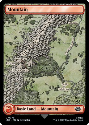 Magic: The Gathering - Mountain #278 Foil - The Lord of the Rings: Tales of Middle-earth