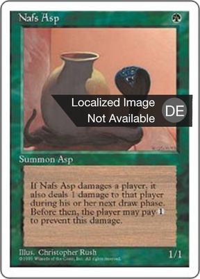 Magic: The Gathering - Nafs Brillenschlange - Fourth Edition
