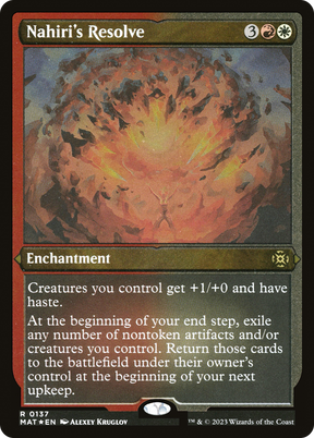 Magic: The Gathering - Nahiri's Resolve Foil - March of the Machine: The Aftermath