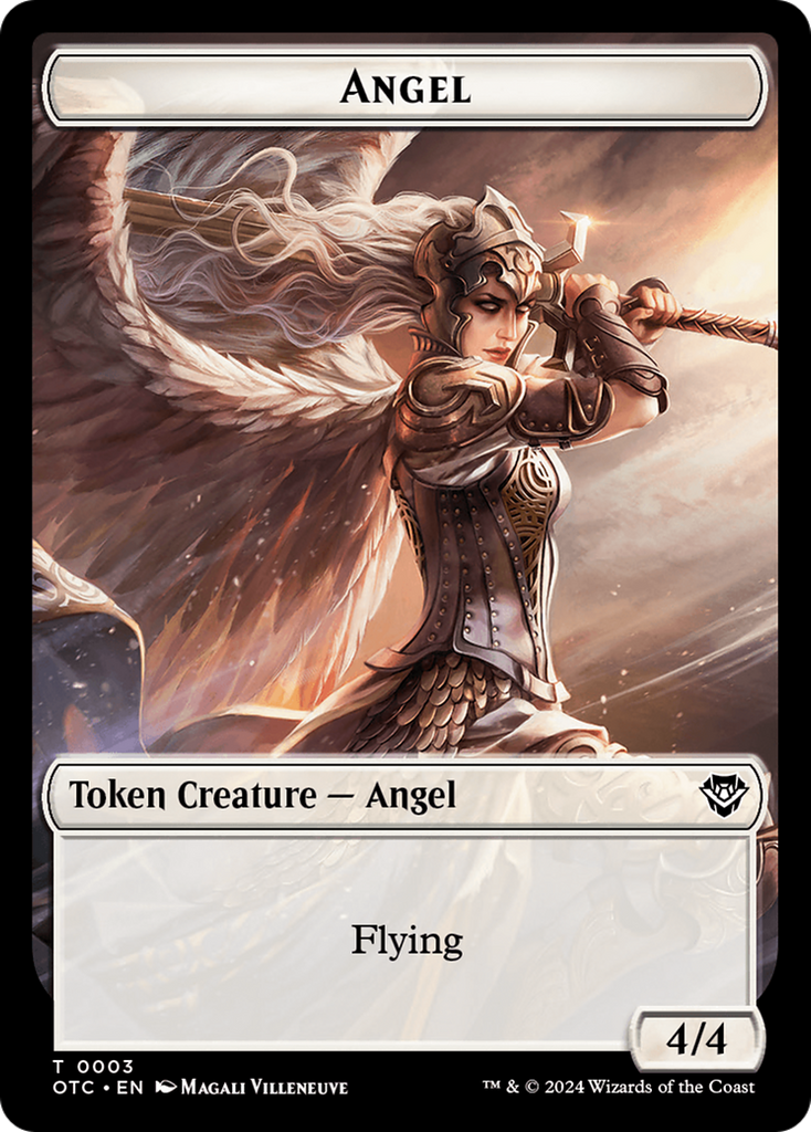 Magic: The Gathering - Angel Token - Outlaws of Thunder Junction Commander Tokens