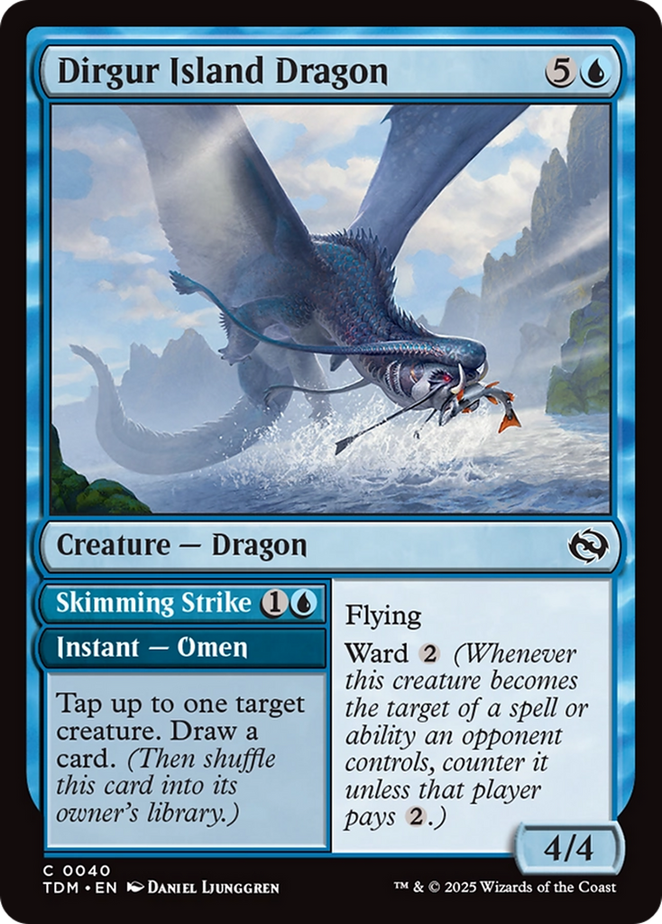 Magic: The Gathering - Dirgur Island Dragon // Skimming Strike - Tarkir: Dragonstorm