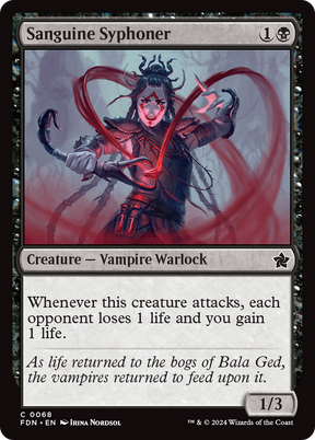 Magic: The Gathering - Sanguine Syphoner - Foundations