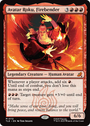 Magic: The Gathering - Avatar Roku, Firebender Foil - Avatar: The Last Airbender Eternal