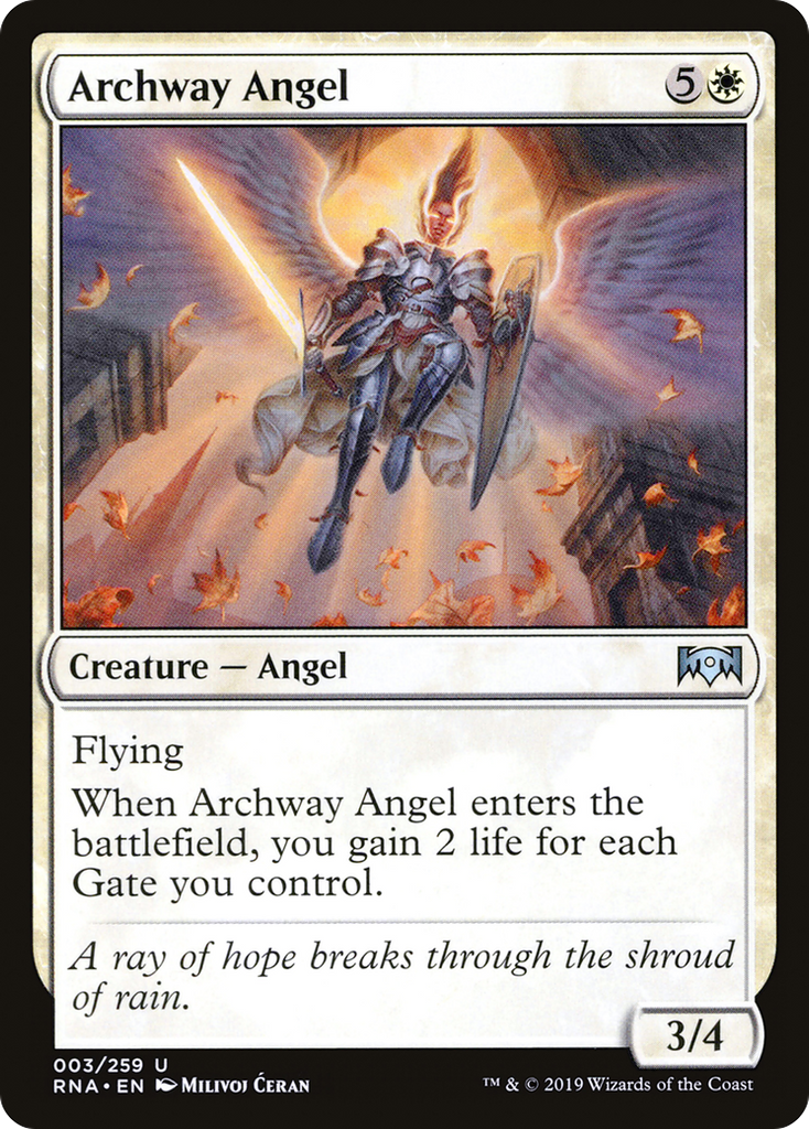 Magic: The Gathering - Archway Angel Foil - Ravnica Allegiance