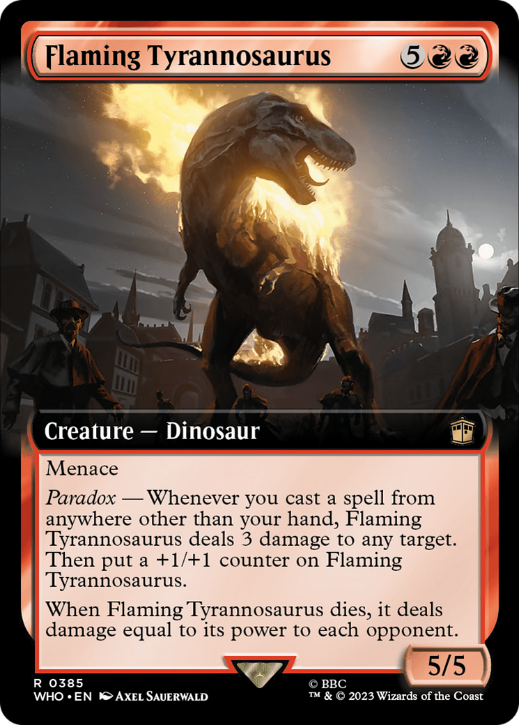 Magic: The Gathering - Flaming Tyrannosaurus - Doctor Who