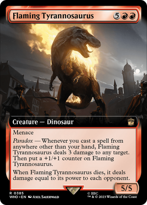 Magic: The Gathering - Flaming Tyrannosaurus - Doctor Who