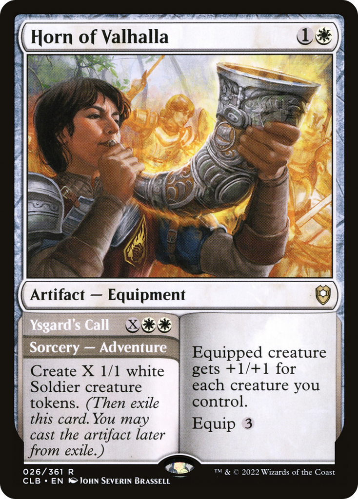 Magic: The Gathering - Horn of Valhalla // Ysgard's Call - Commander Legends: Battle for Baldur's Gate