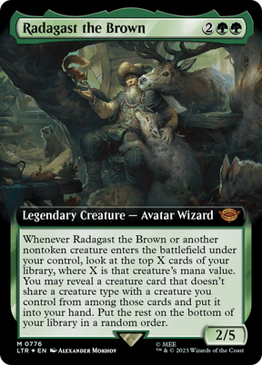 Magic: The Gathering - Radagast the Brown Foil - The Lord of the Rings: Tales of Middle-earth