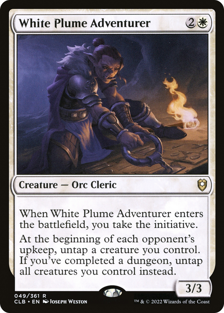 Magic: The Gathering - White Plume Adventurer - Commander Legends: Battle for Baldur's Gate