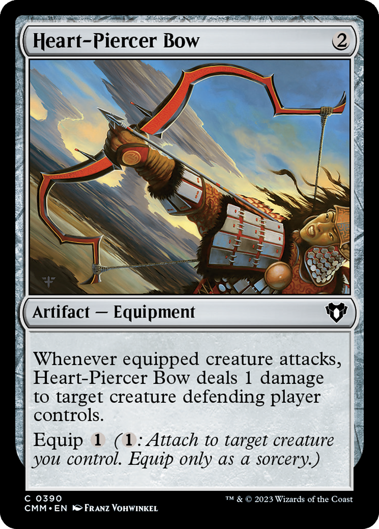 Magic: The Gathering - Heart-Piercer Bow Foil - Commander Masters