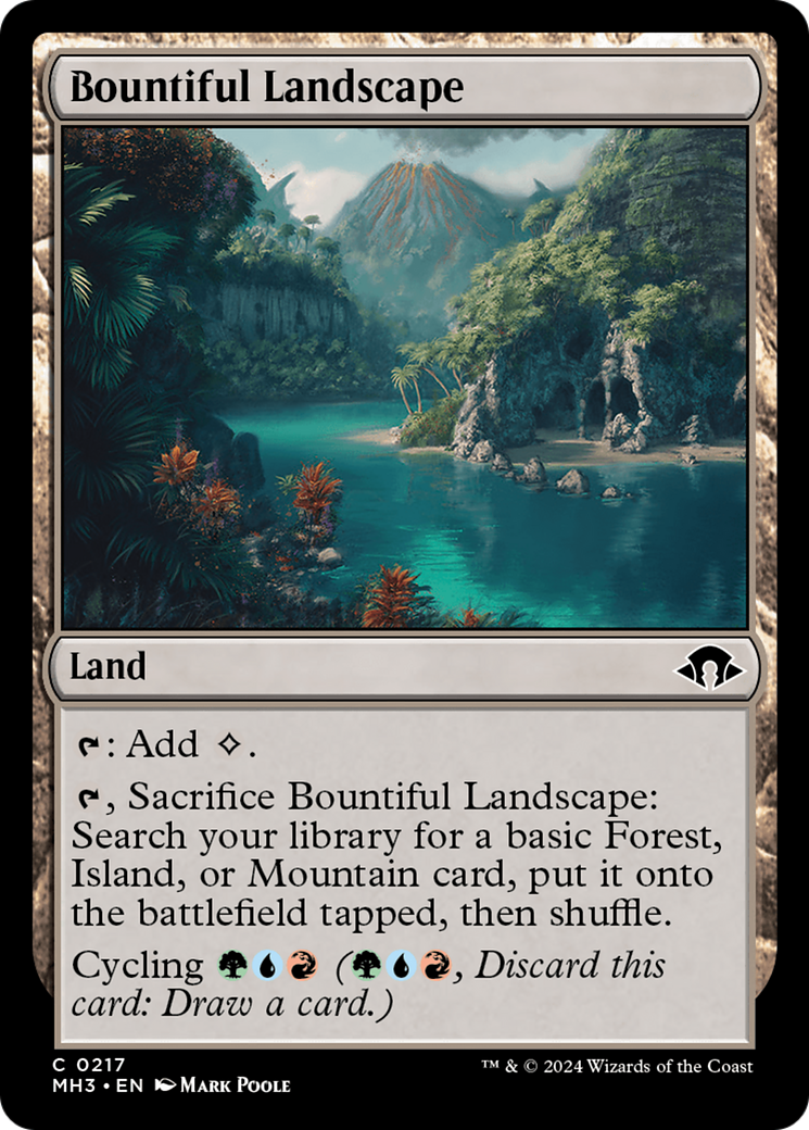 Magic: The Gathering - Bountiful Landscape Foil - Modern Horizons 3
