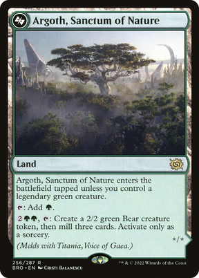 Magic: The Gathering - Argoth, Sanctum of Nature // Titania, Gaea Incarnate Foil - The Brothers' War