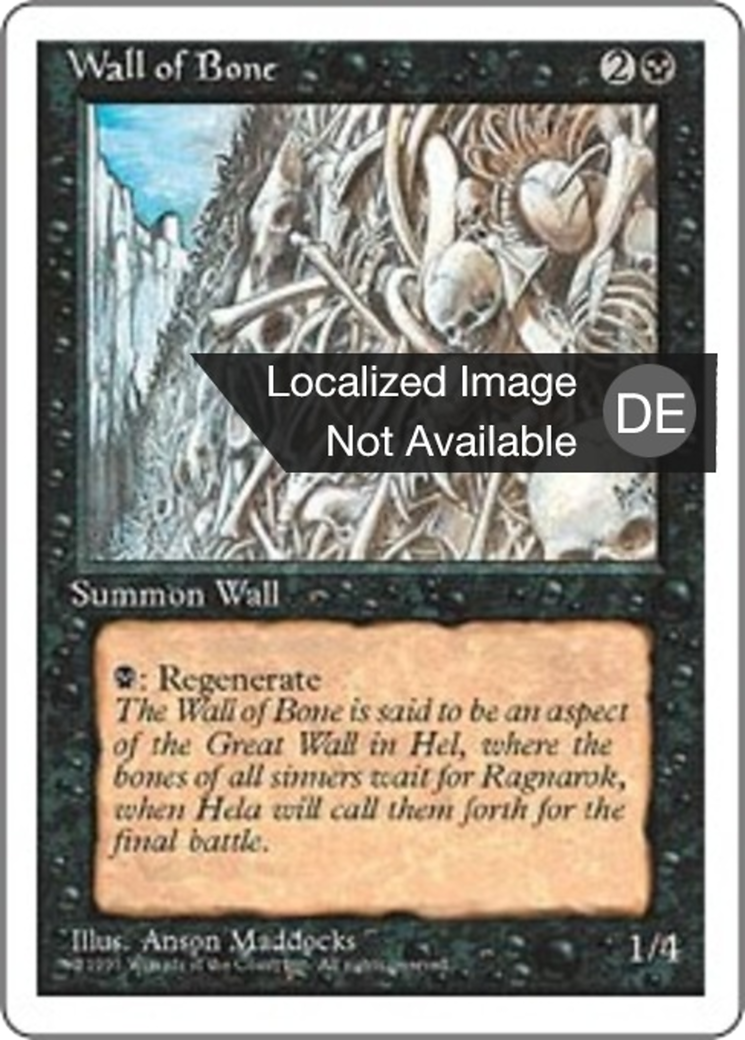 Magic: The Gathering - Knochenmauer - Fourth Edition