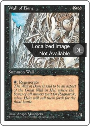 Magic: The Gathering - Knochenmauer - Fourth Edition