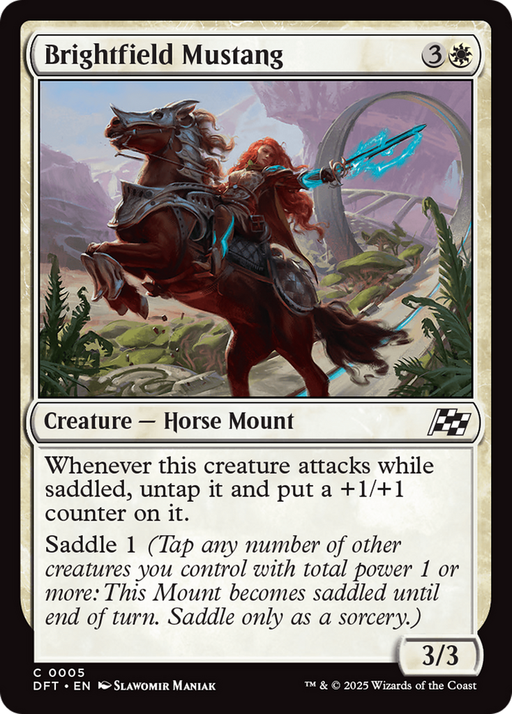 Magic: The Gathering - Brightfield Mustang - Aetherdrift