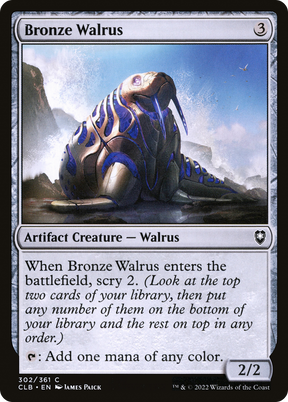 Magic: The Gathering - Bronze Walrus - Commander Legends: Battle for Baldur's Gate