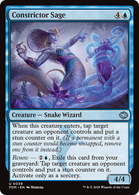 Magic: The Gathering - Constrictor Sage Foil - Tarkir: Dragonstorm