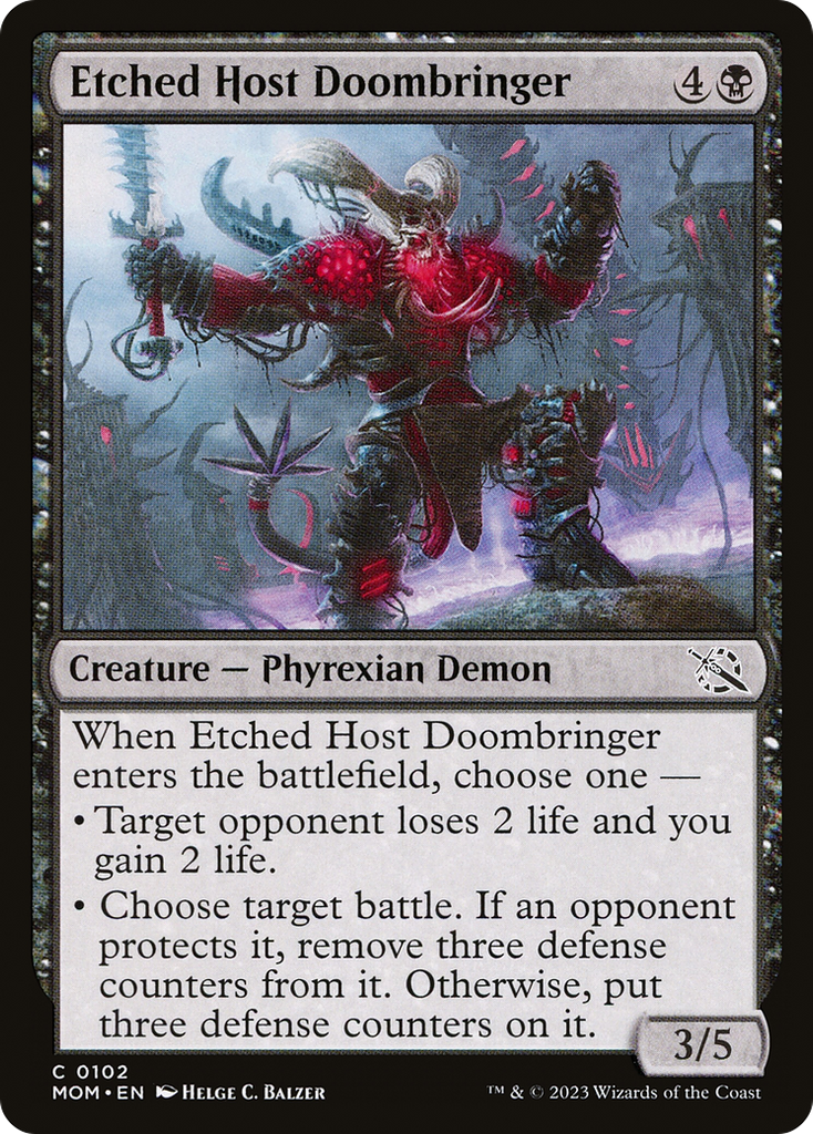 Magic: The Gathering - Etched Host Doombringer - March of the Machine