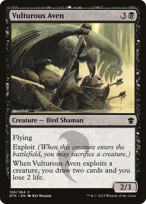 Magic: The Gathering - Vulturous Aven Foil - Dragons of Tarkir