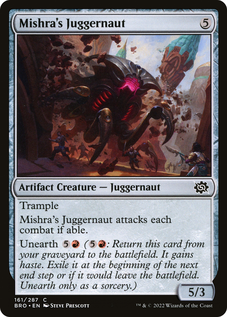 Magic: The Gathering - Mishra's Juggernaut Foil - The Brothers' War