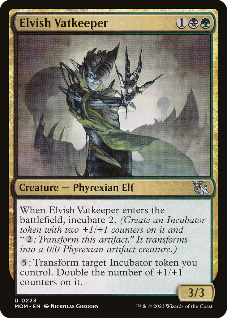 Magic: The Gathering - Elvish Vatkeeper Foil - March of the Machine