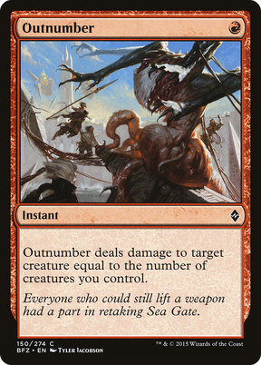 Magic: The Gathering - Outnumber Foil - Battle for Zendikar