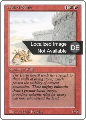 Magic: The Gathering - Steinmauer - Revised Edition