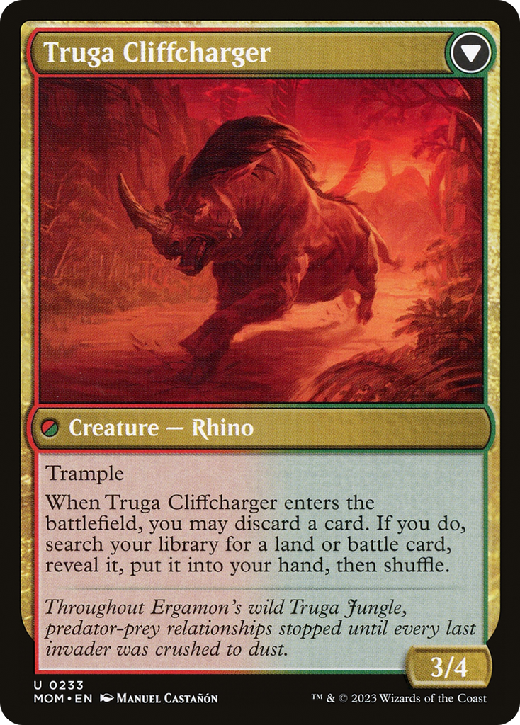 Magic: The Gathering - Invasion of Ergamon // Truga Cliffcharger Foil - March of the Machine