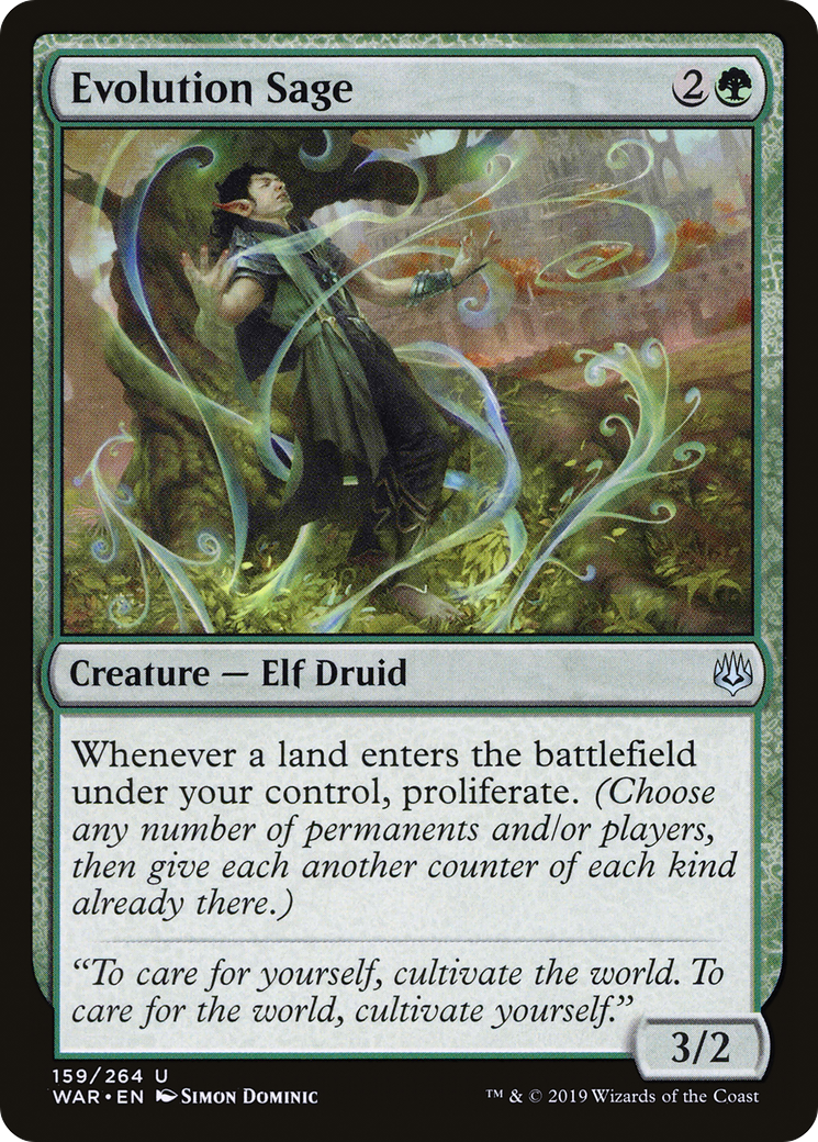 Magic: The Gathering - Evolution Sage Foil - War of the Spark