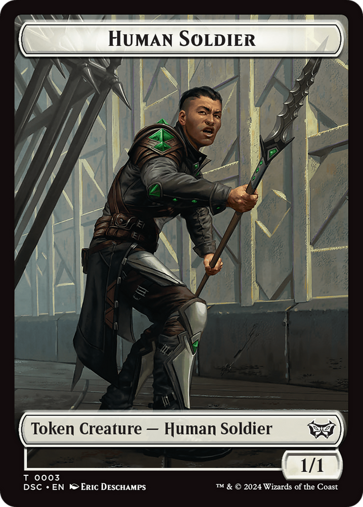 Magic: The Gathering - Human Soldier Token - Duskmourn Commander Tokens