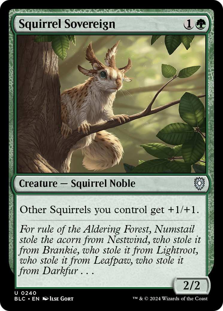 Magic: The Gathering - Squirrel Sovereign - Bloomburrow Commander