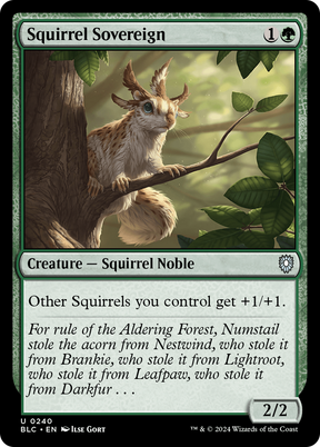 Magic: The Gathering - Squirrel Sovereign - Bloomburrow Commander