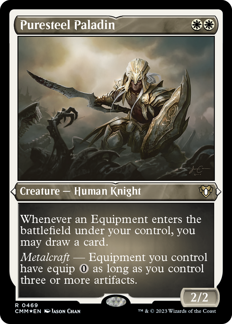 Magic: The Gathering - Puresteel Paladin Foil - Commander Masters