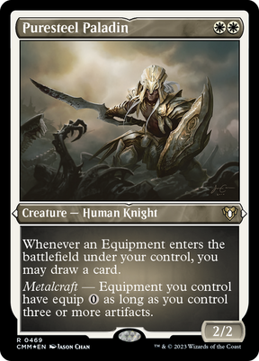 Magic: The Gathering - Puresteel Paladin Foil - Commander Masters
