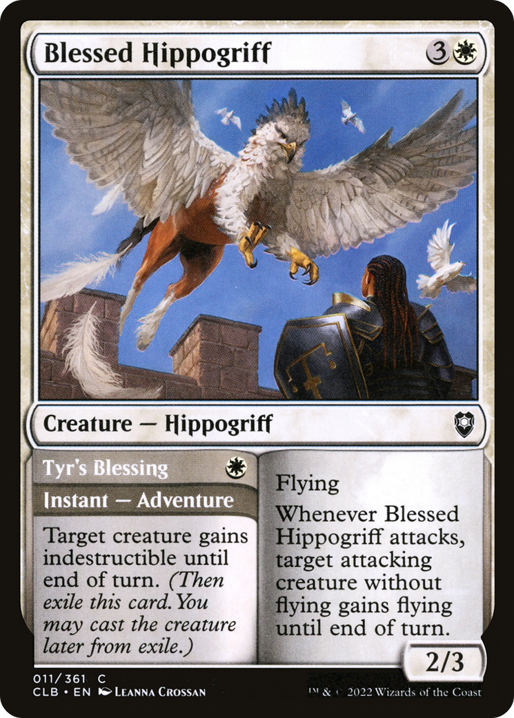 Magic: The Gathering - Blessed Hippogriff // Tyr's Blessing - Commander Legends: Battle for Baldur's Gate