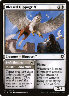 Magic: The Gathering - Blessed Hippogriff // Tyr's Blessing - Commander Legends: Battle for Baldur's Gate