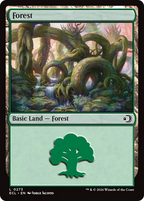 Magic: The Gathering - Forest #273 Foil - Lorwyn Eclipsed