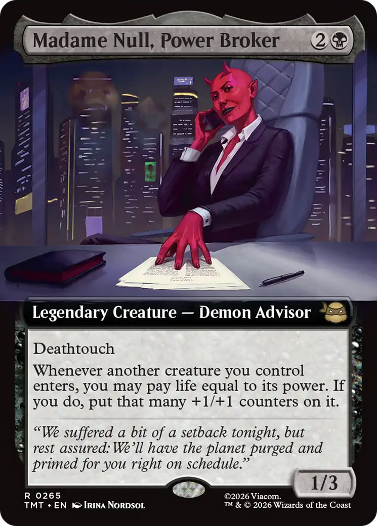 Magic: The Gathering - Madame Null, Power Broker Foil - Teenage Mutant Ninja Turtles